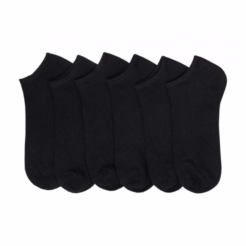 Adult Ankle Socks - Size 9-11 Black Only