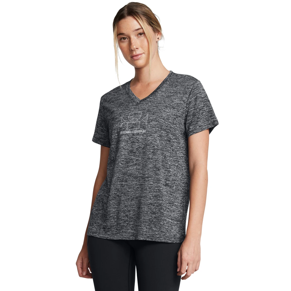 UA Tech Twist Branded Women's Short Sleeve 1