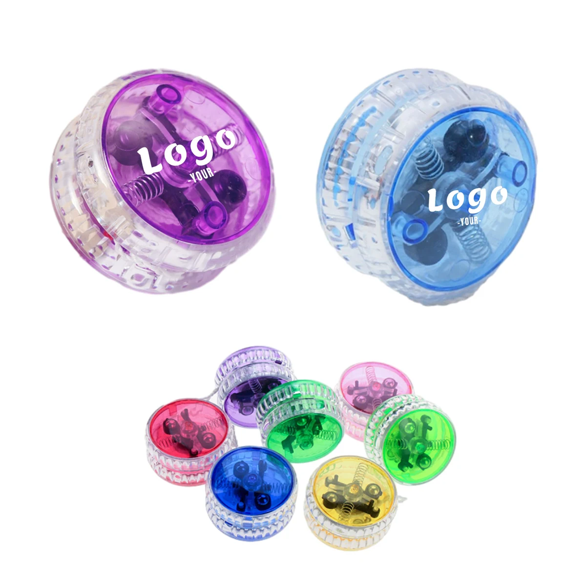 Light Up LED Yo-Yo Ball Responsive Plastic Auto Return 1