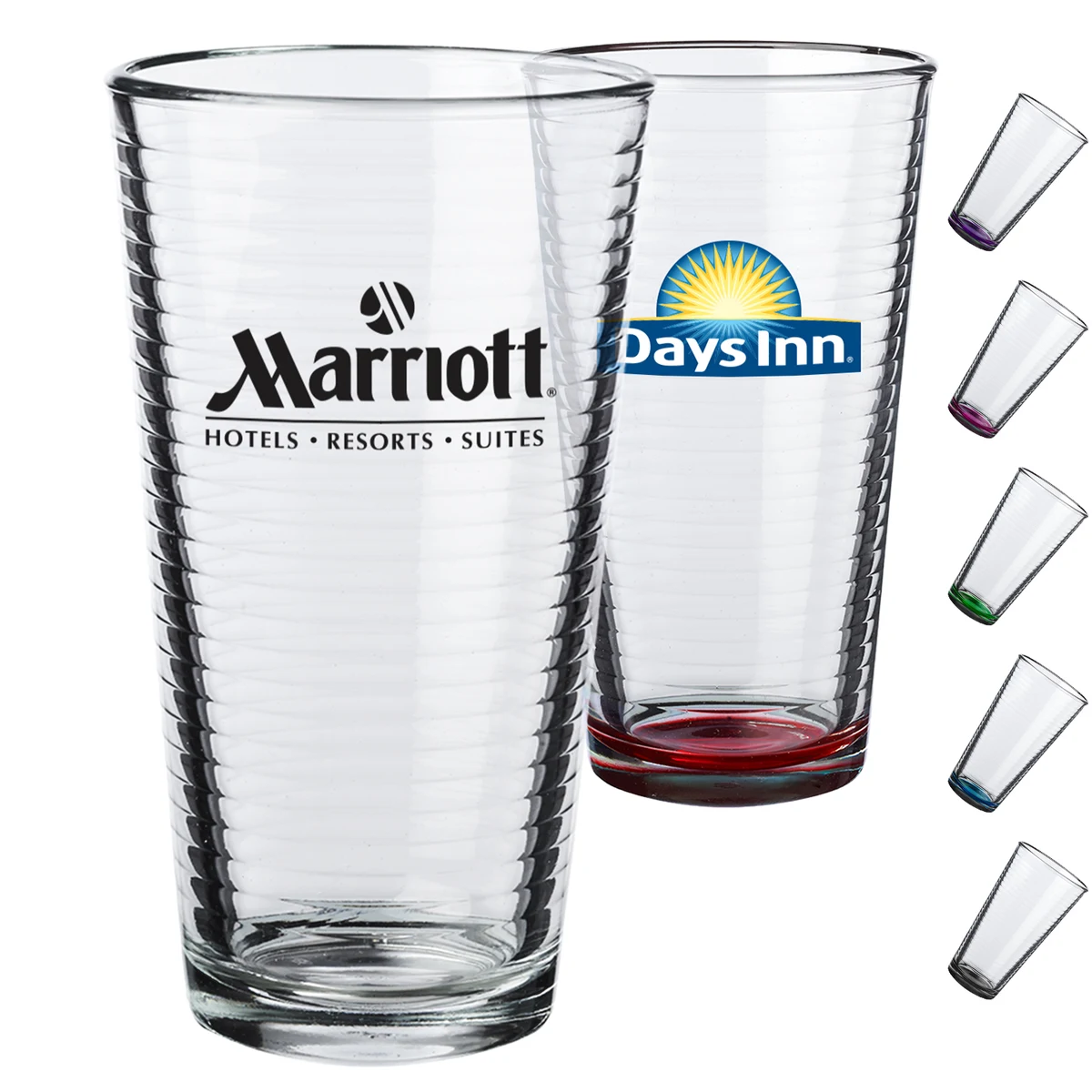 Spiral Pint Glasses, 16 oz 1
