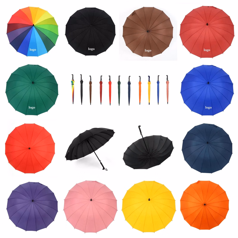 Windproof Umbrella 45 Inch Automatic Open With 16 Ribs
