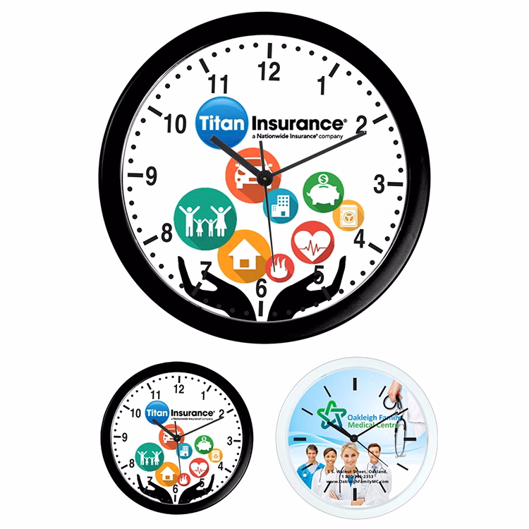 "Wedge" 10" Economy Wall Clock