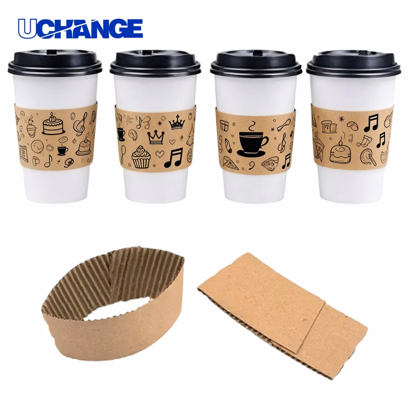 Disposable Anti-Scalding Milk Tea Cup Cover Sleeve
