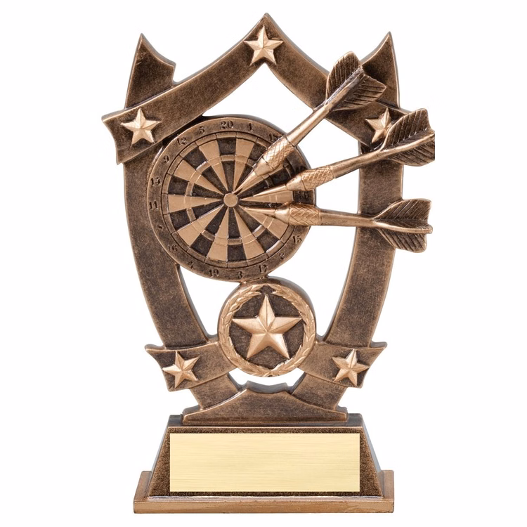 6-1/2" Tall Darts Sport Stars Resin