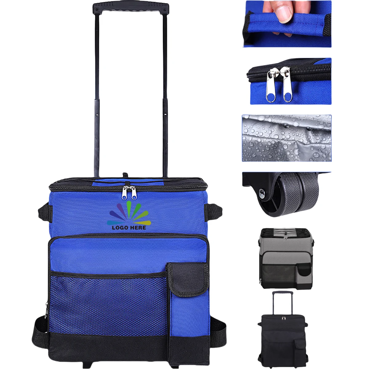 Leakproof Wheeled Collapsible Cooler Bag MOQ1 1