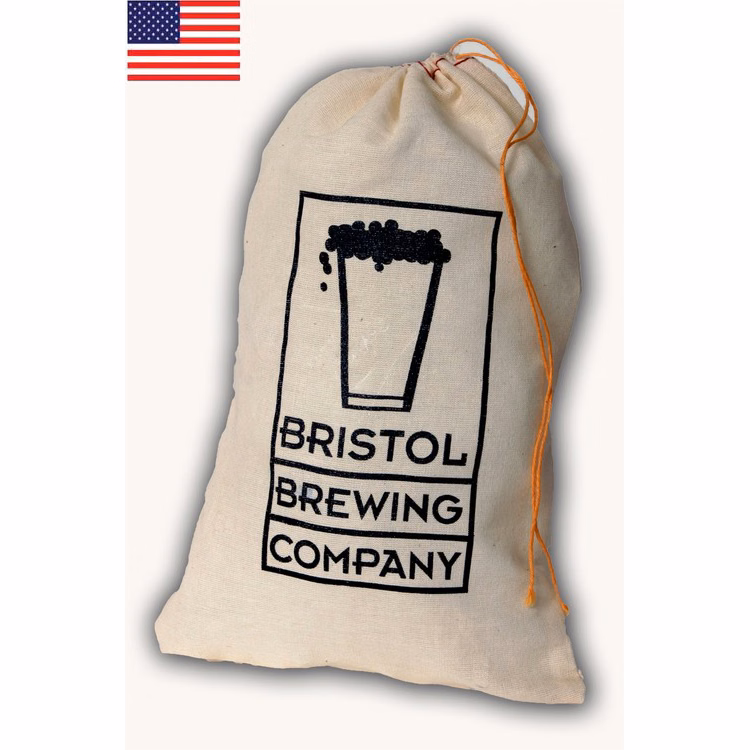 Natural Cotton Drawstring Bag 6x10"