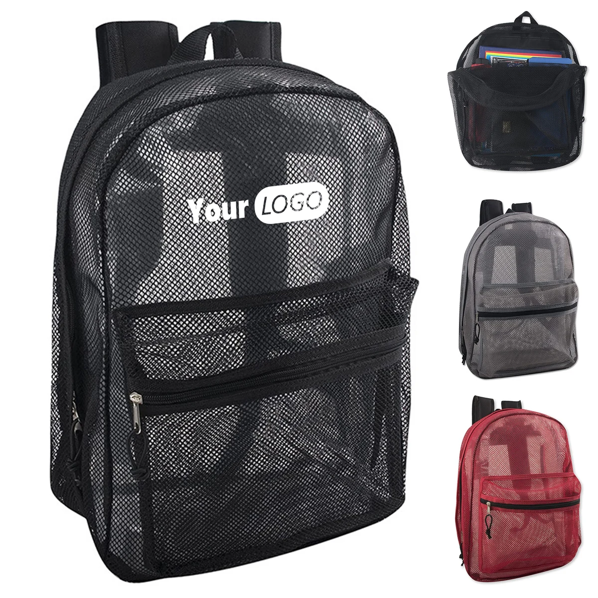 Polyester Mesh Beach Backpack 1