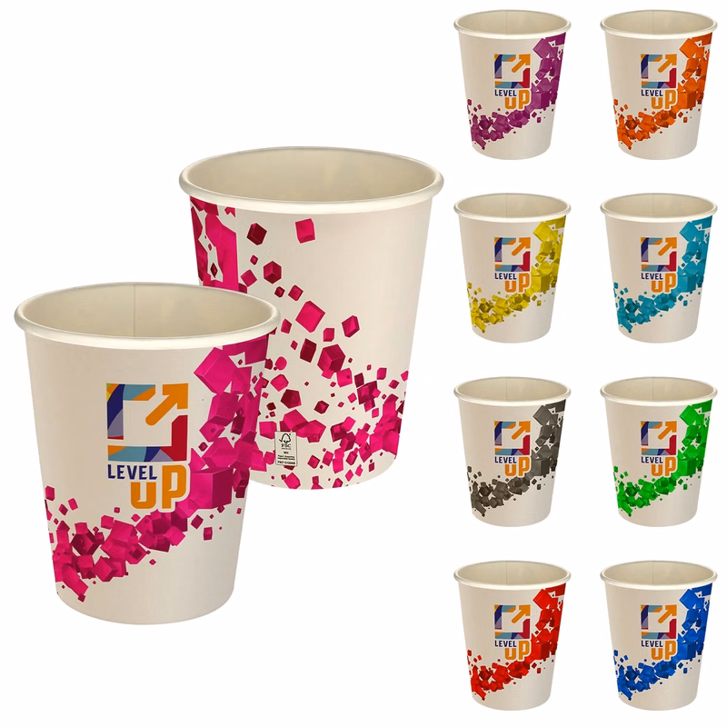 5 oz Full Color Floating Cubes Paper Cup