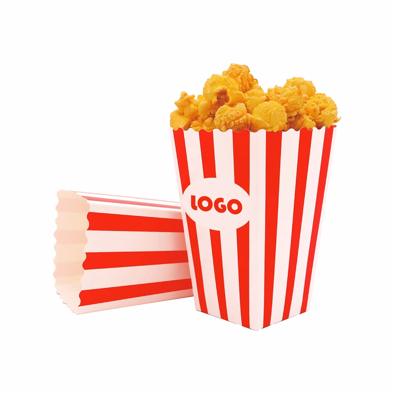 Open Top Paper Popcorn Box