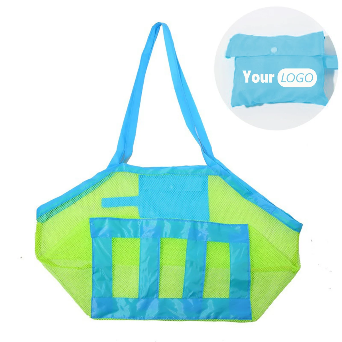 Grid Beach Bag, custom tote bag with logo imprint 1