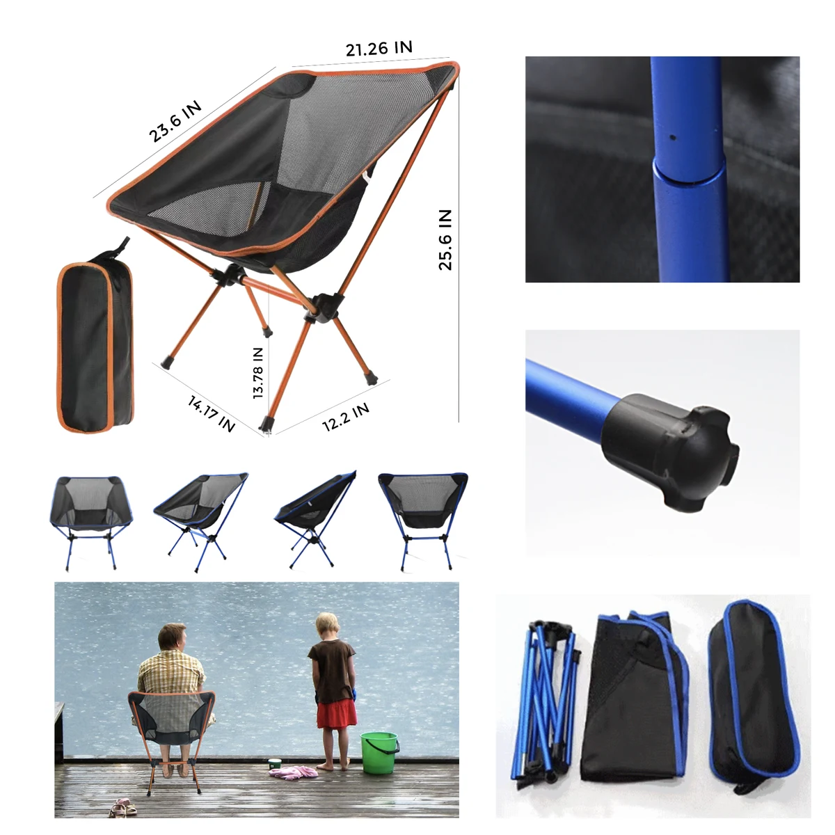 MOQ 10 PCS Comfortable Outdoor Folding Chair 1