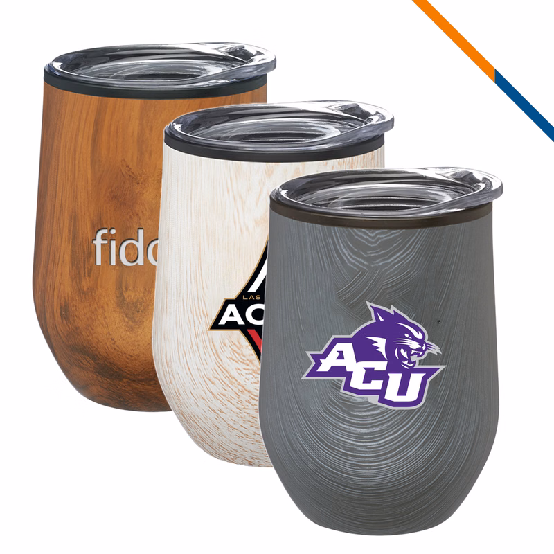 Plama Stemless Wine Glasses - 12 OZ.