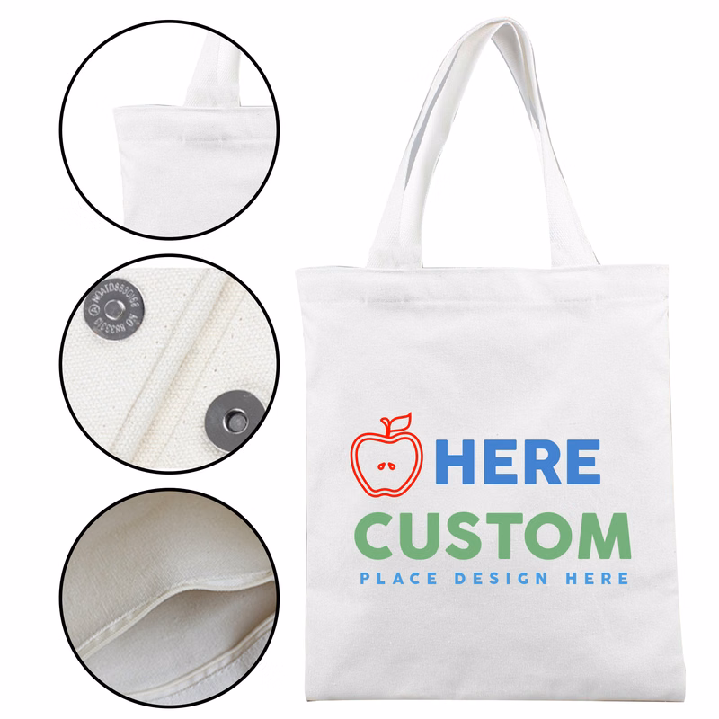Durable Canvas Trade Show Tote with Long Handles
