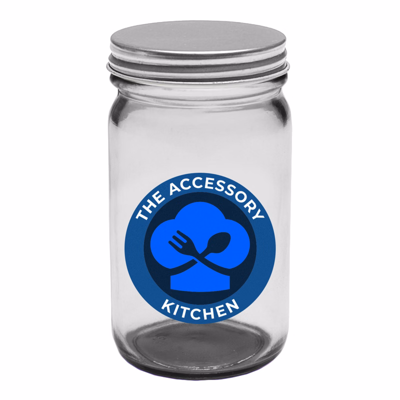 8 oz. Mason Jar Storage Container (Full Color Imprint)