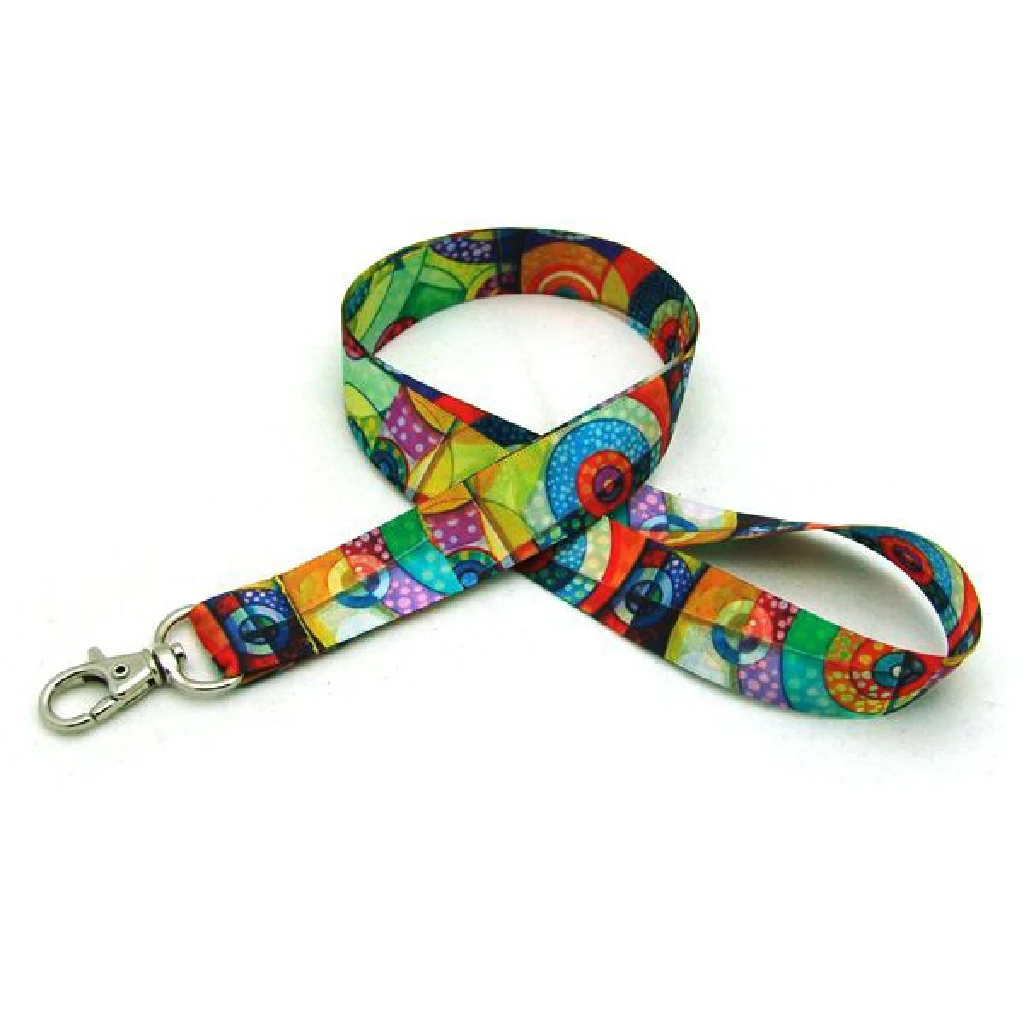 7/8" Digitally Sublimated Lanyard w/ Deluxe Swivel Hook 1