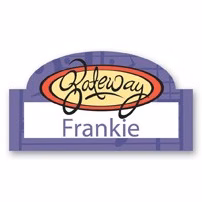 Full Color Name Badge w/ Personalization (1.625X3") Rectangle With Oval Bump