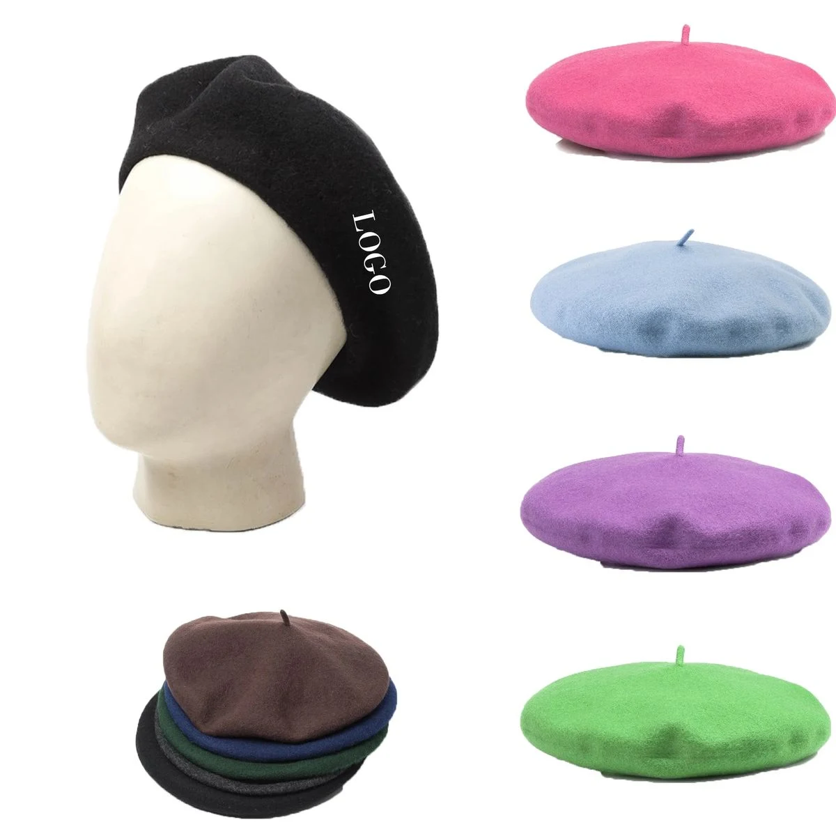 Thickened Fashion Wool Beret 1