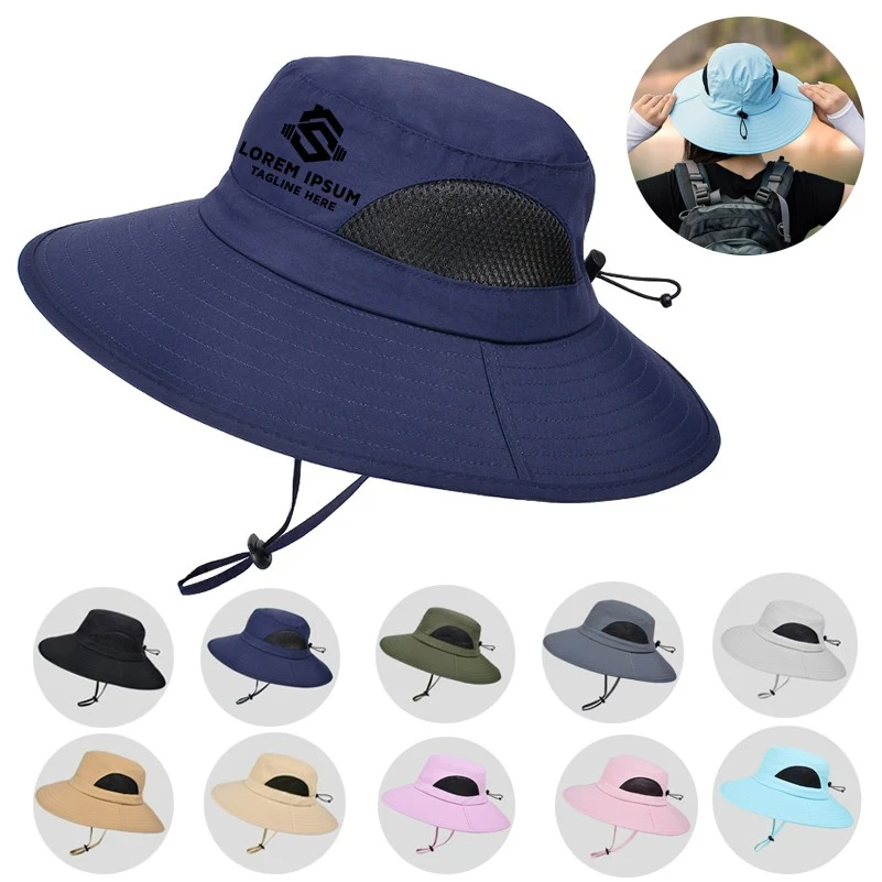 Waterproof Unisex Wide Brim Bucket Sun Hat 1