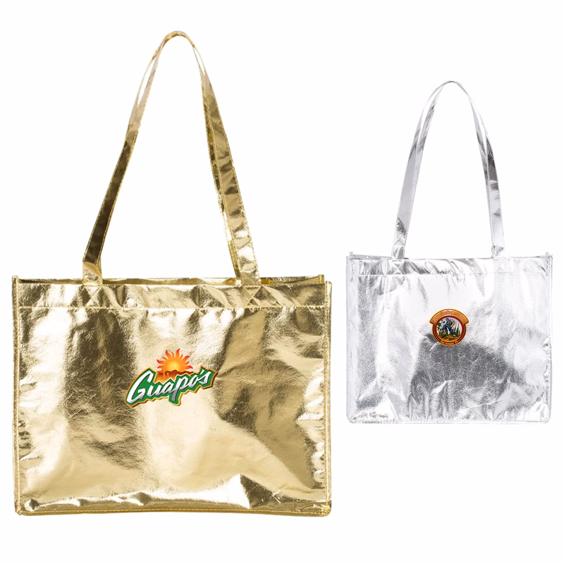Full Color Metallic Large Tote