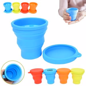 170ml Silicone Collapsible Cup With Sturdy Flat Lid