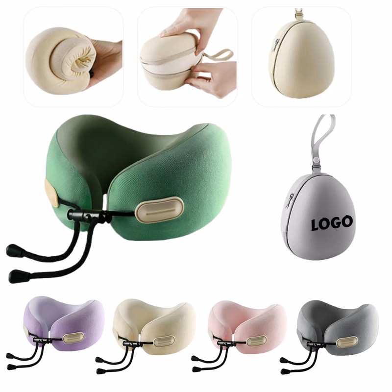 Memory Foam Neck Pillow Travel Collapsible