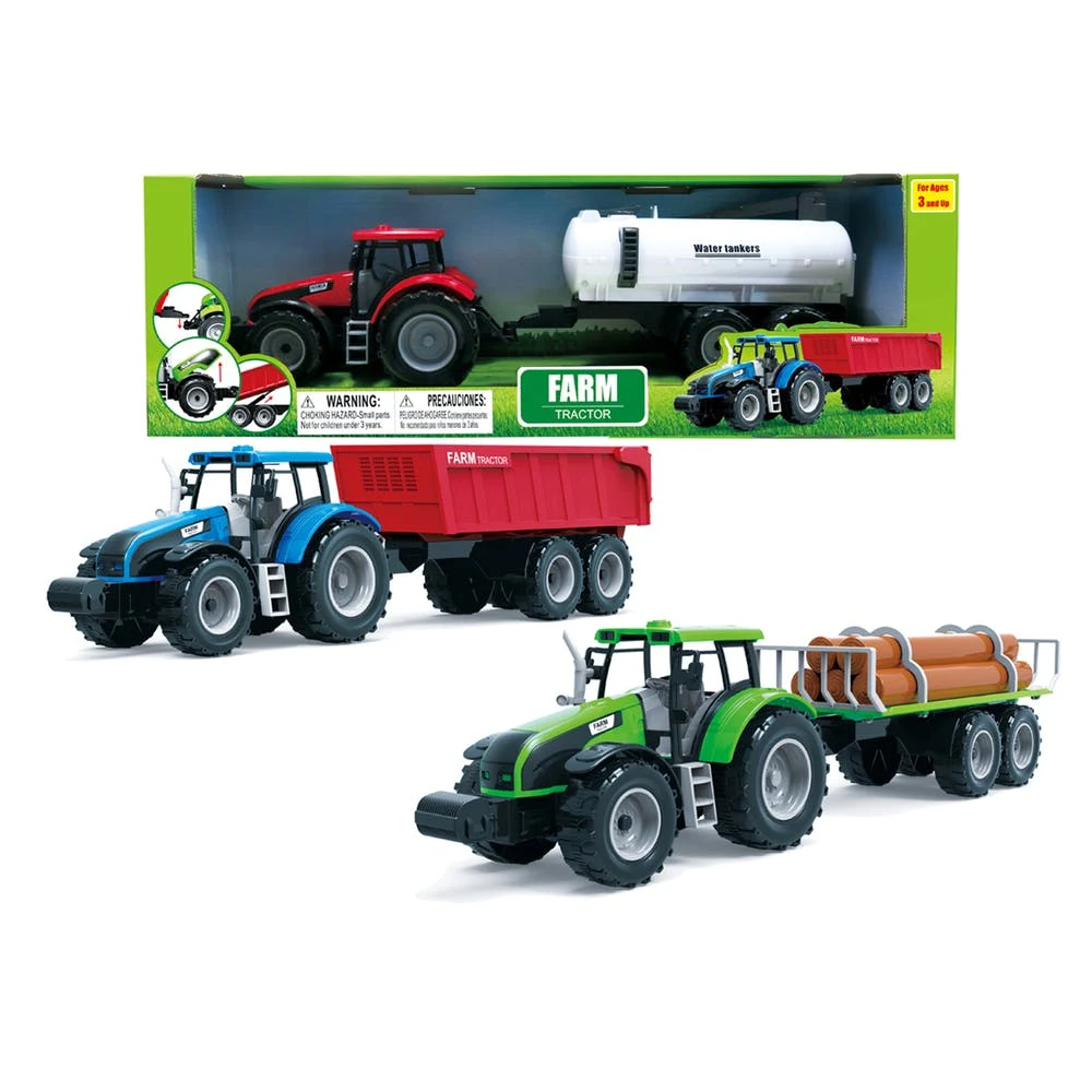 Friction Farm Tractors - Assorted Designs 18" 1