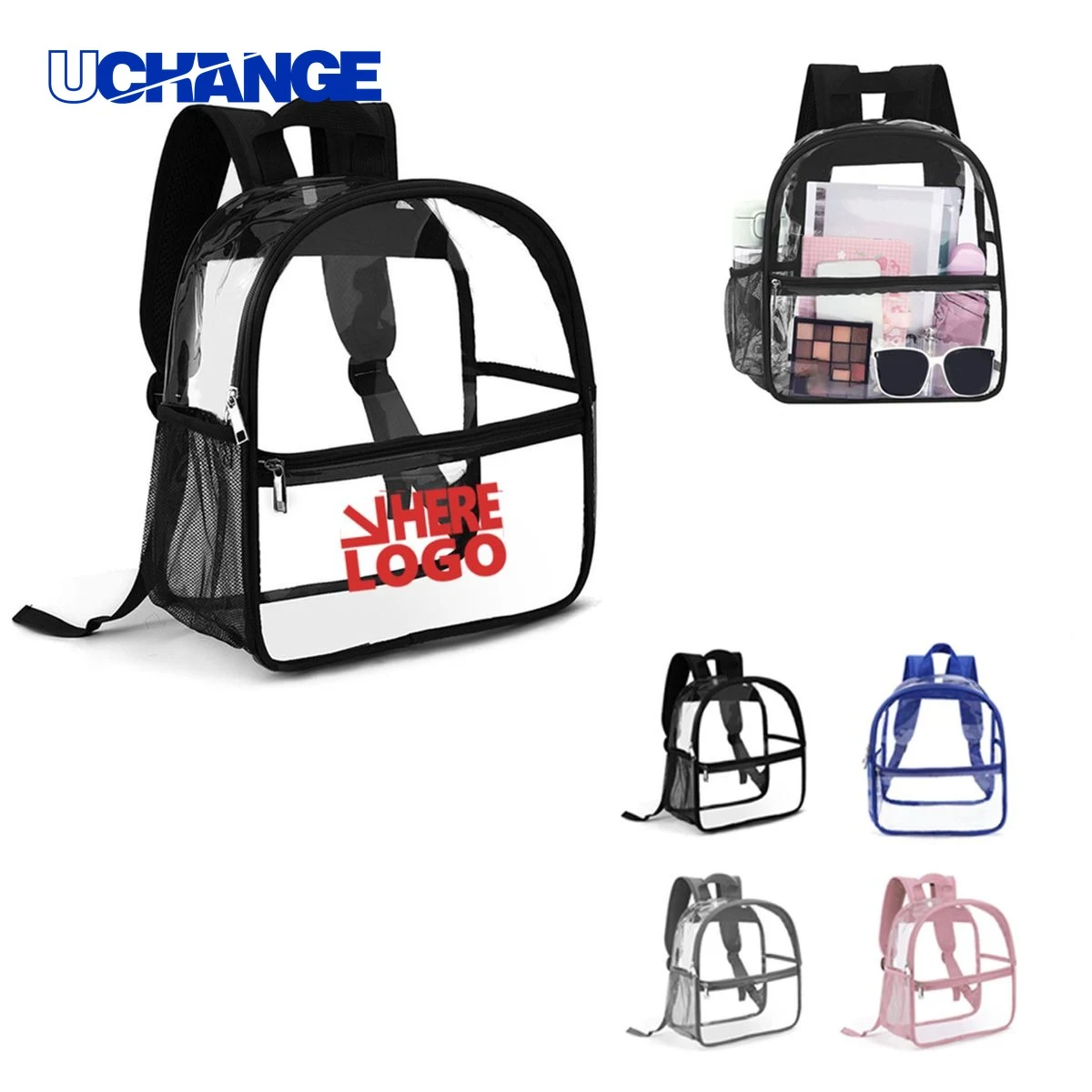 Clear Dual-Shoulder Backpack 1