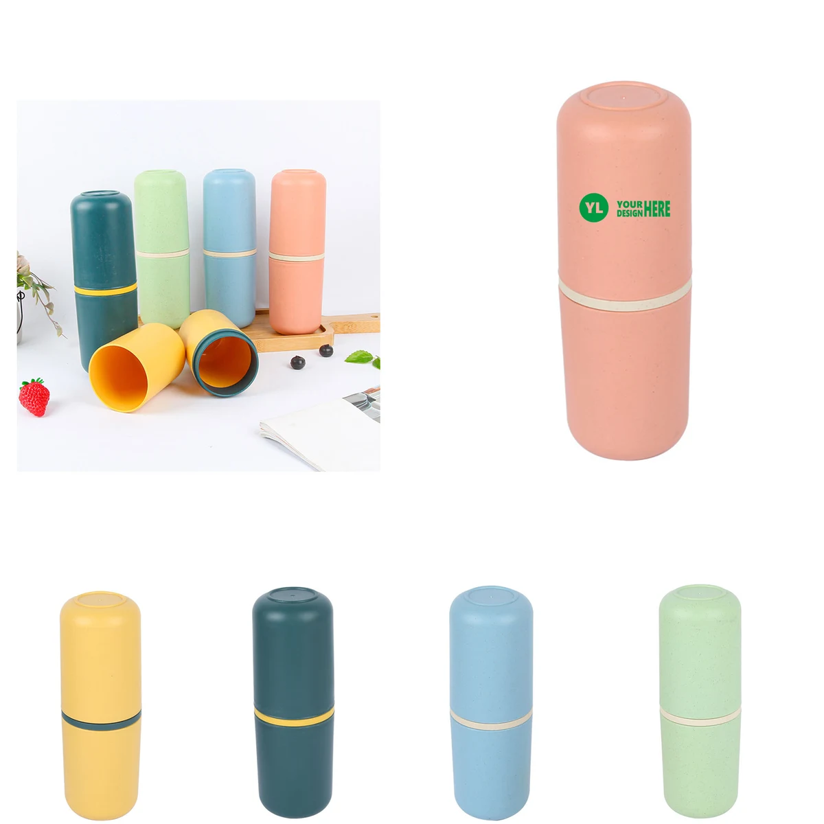 Eco-Friendly Simple Style Travel Cups Customizable Logo 1