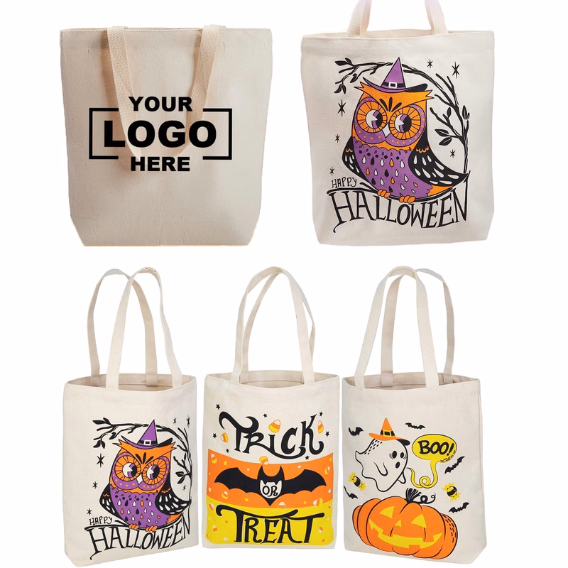 Large Halloween Treat Tote Bags 13.75"