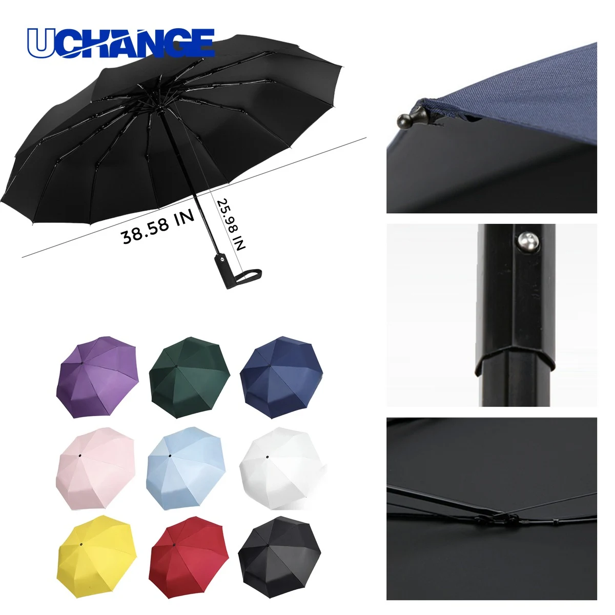 Lightweight Folding Umbrella for Rain 1
