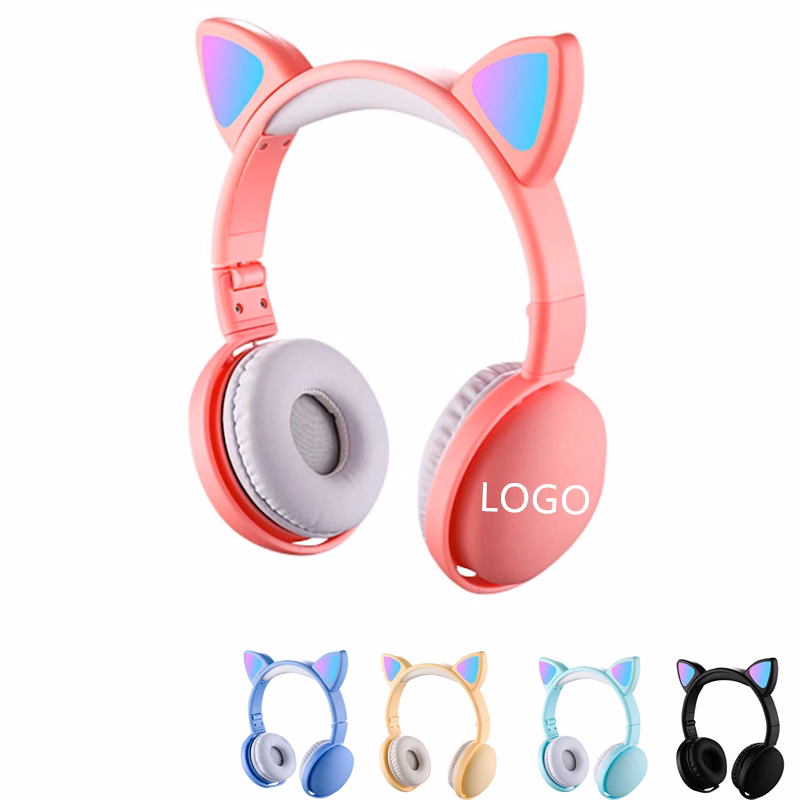 Wireless Bluetooth Over Ear Headphones Cat Ear