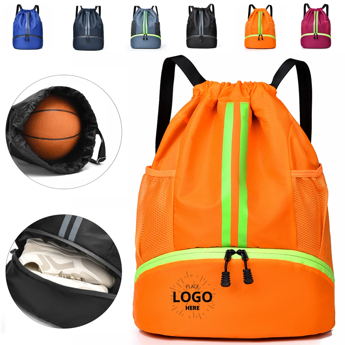 Sport Ready Oxford Drawstring Sack Backpack 1