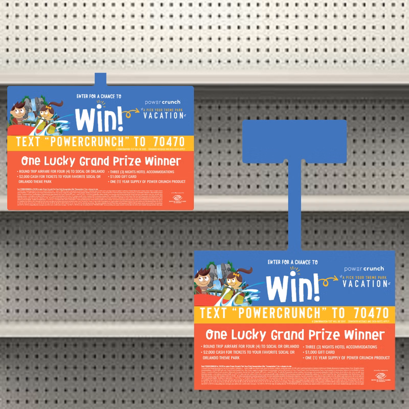 Vinyl Shelf Talker (7.75"x6") Rectangle