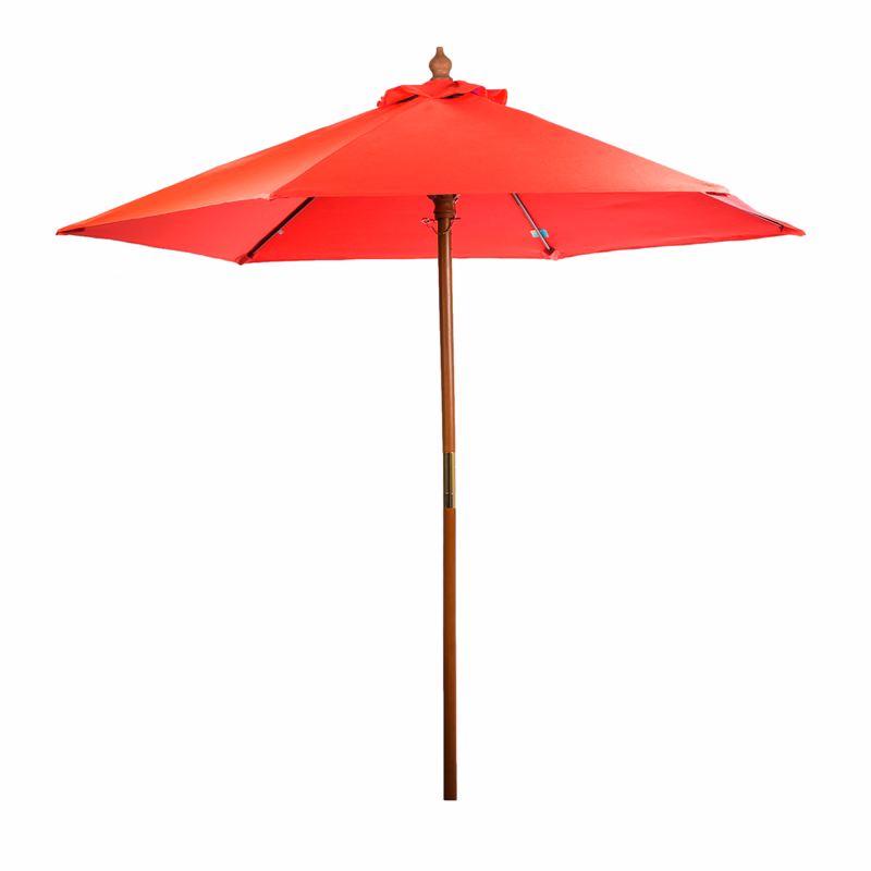 7' FSC Wooden Market Umbrella