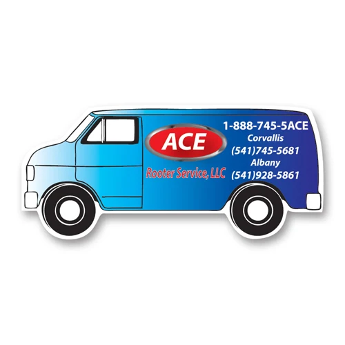 Re-Stick-It Decal (1.5"x3.5") Van Shape 1