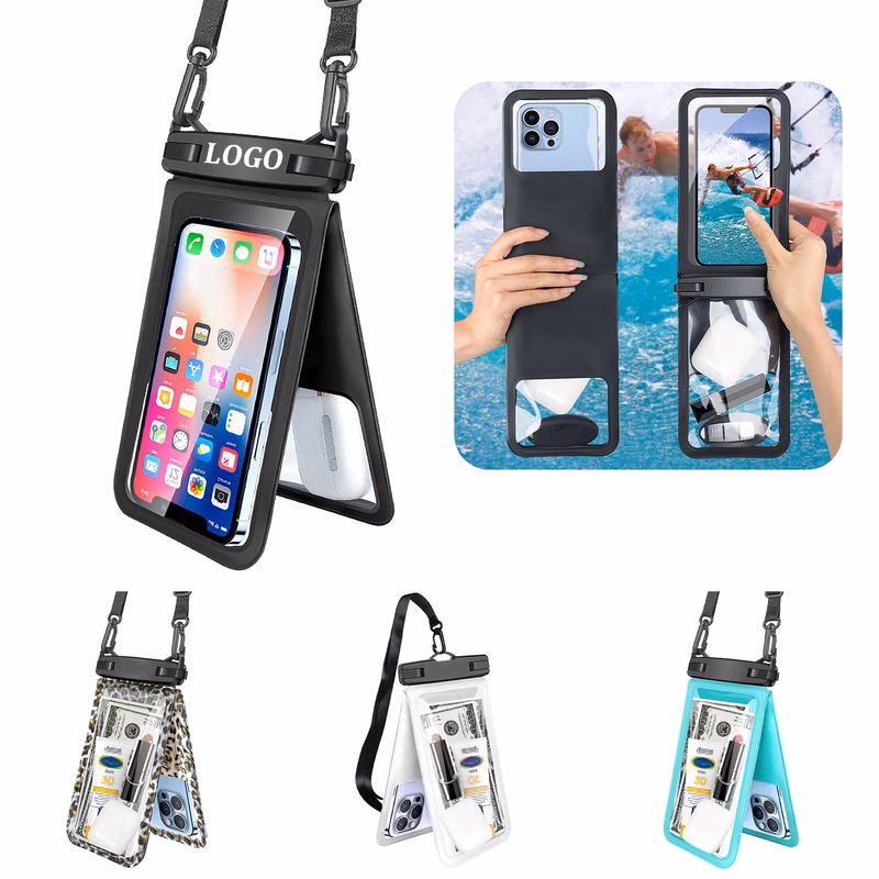 Double Waterproof Phone Pouch with Lanyard