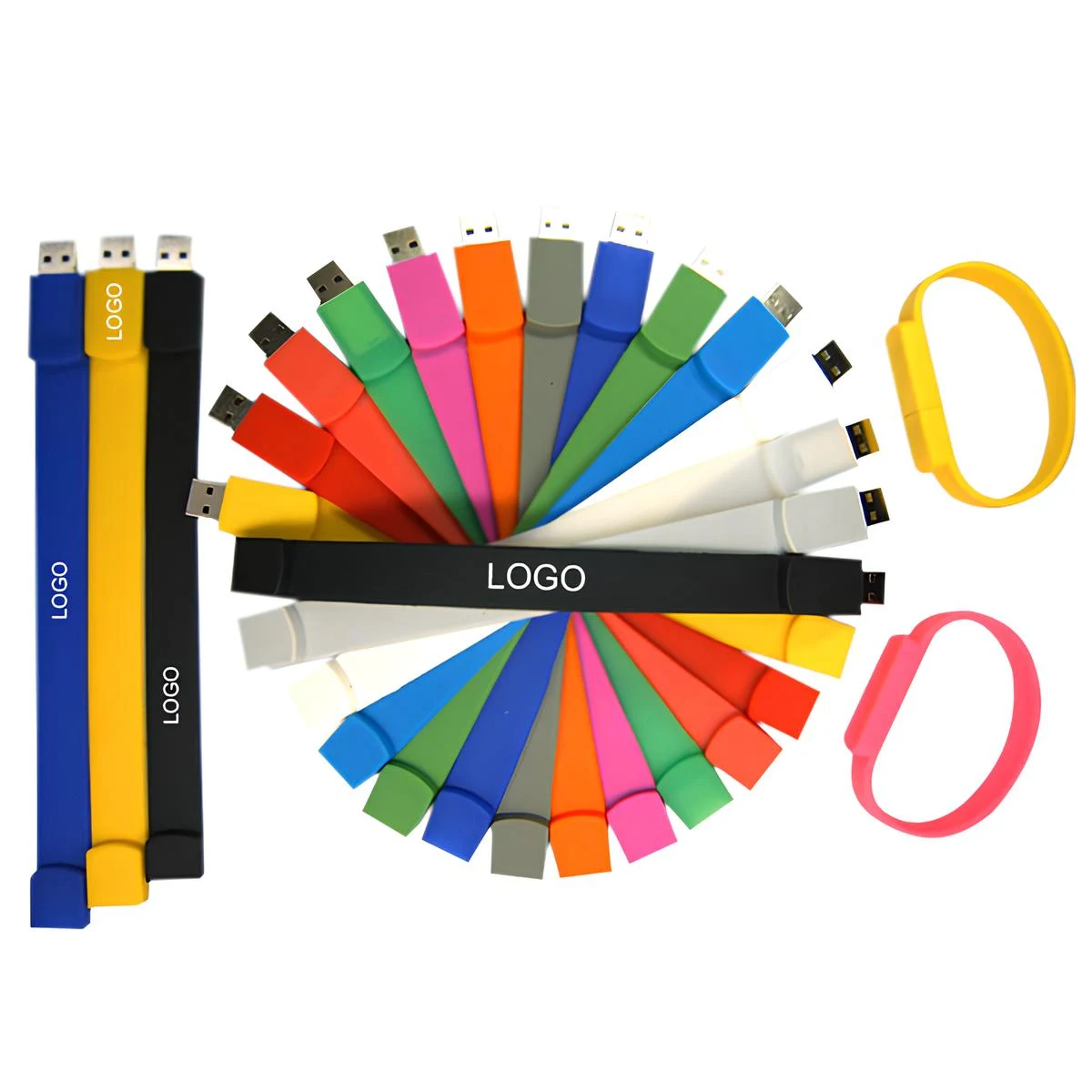 Silicone USB Flash Drive Wristband Bracelet (2GB) 1