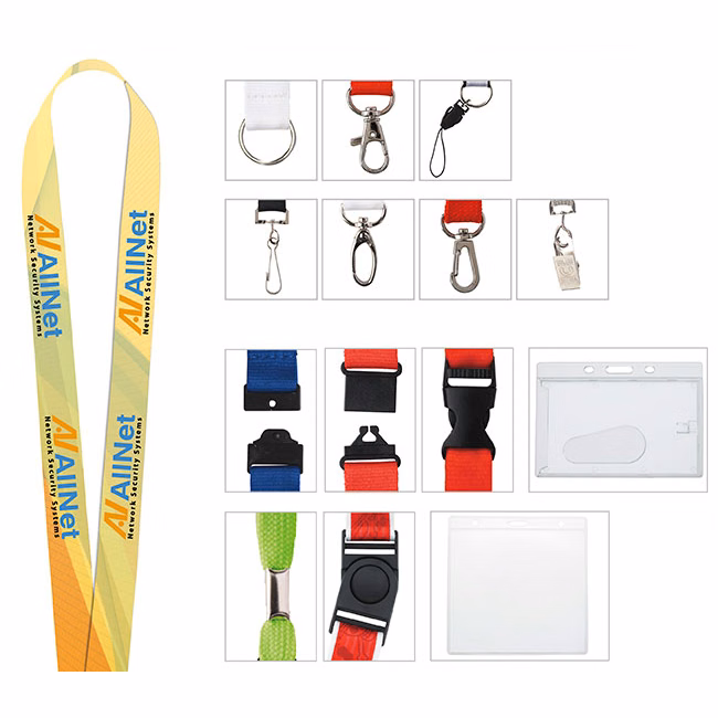 Universal Source® 1" Polyester 4 Color Lanyard