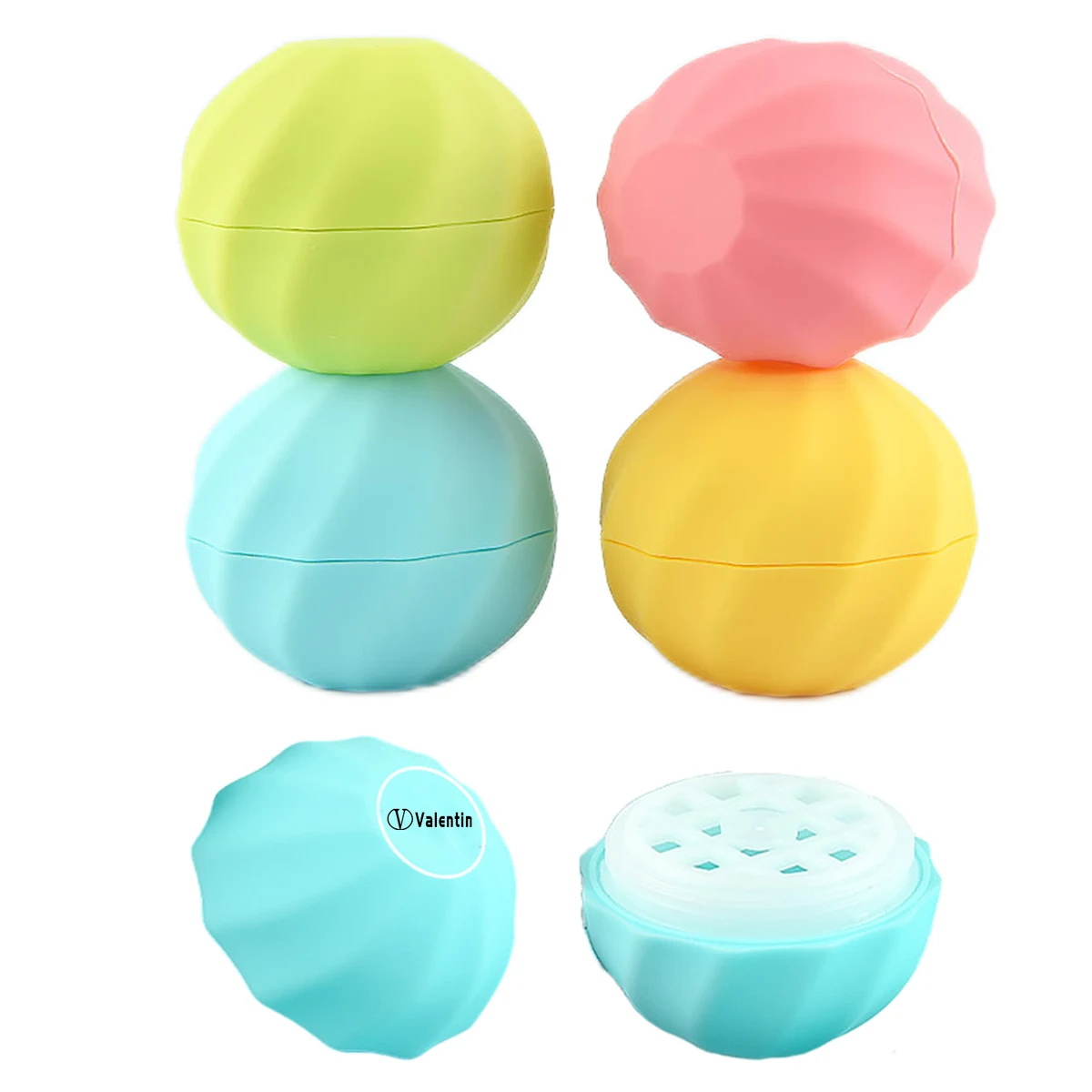 Empty Lip Balm Sphere Container 1