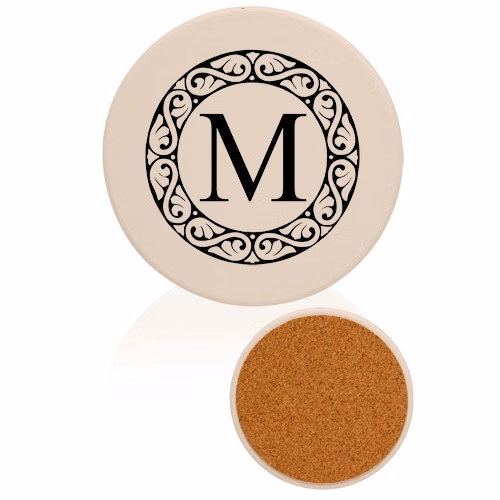 4 in. Round Ceramic Coaster