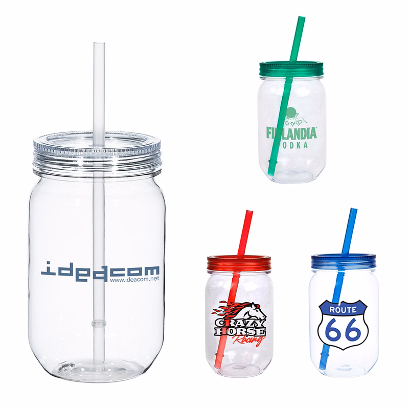 24 Oz. Liberty Mason Acrylic Jar
