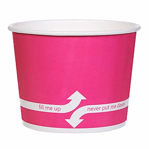 32 oz. Paper Dessert/Food Cup - Flexographic printed