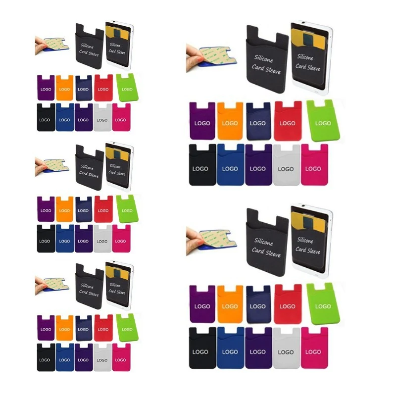 Silicone Card Phone Wallets 1