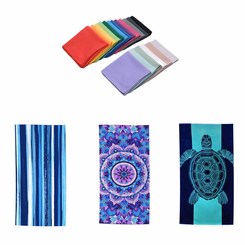 Dual-Sided Plush Beach Towel