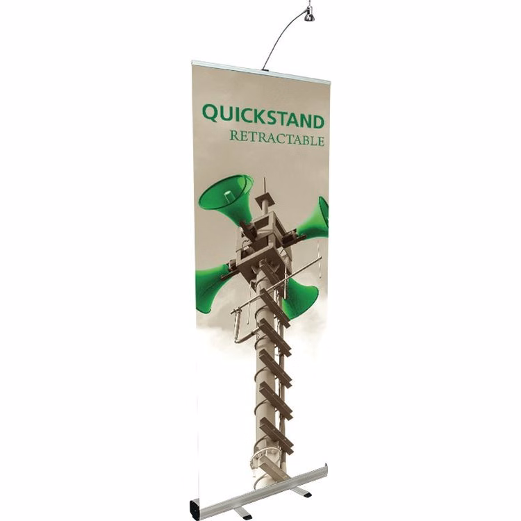 Quickstand Silver Retractable Banner Stand