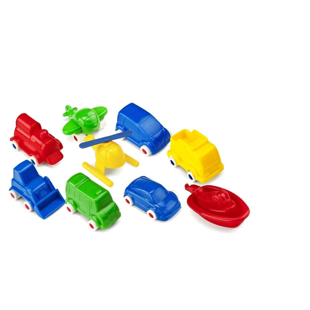 Mini Plastic Vehicle Sets - Assorted 9 Pack 3.5" 1