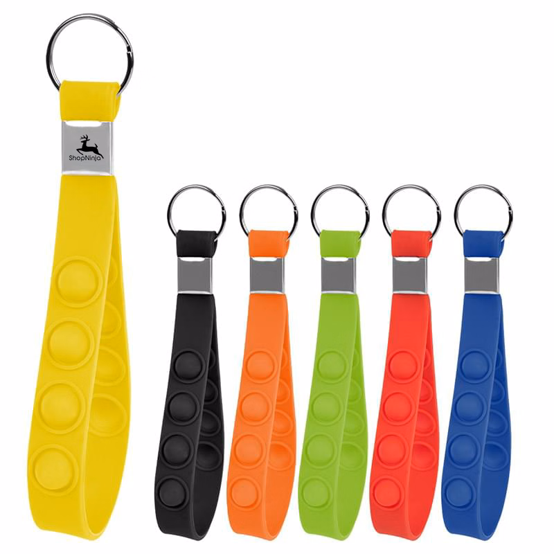 Push Pop Stress Reliever Keychain