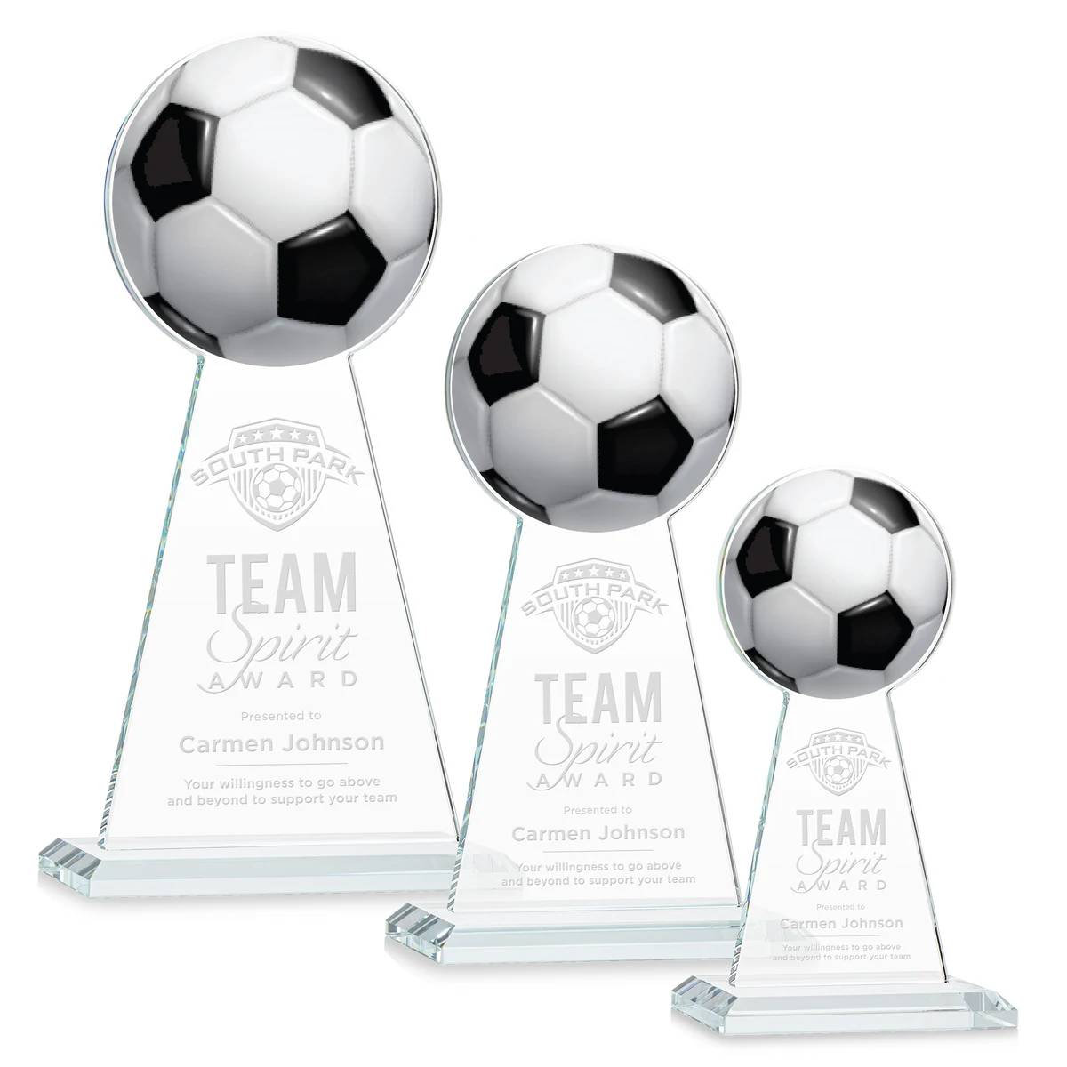 Edenwood Soccer Award - Clear 1