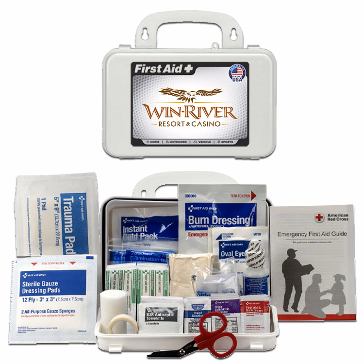 10 Person Bulk Plastic First Aid Kit, ANSI Compliant