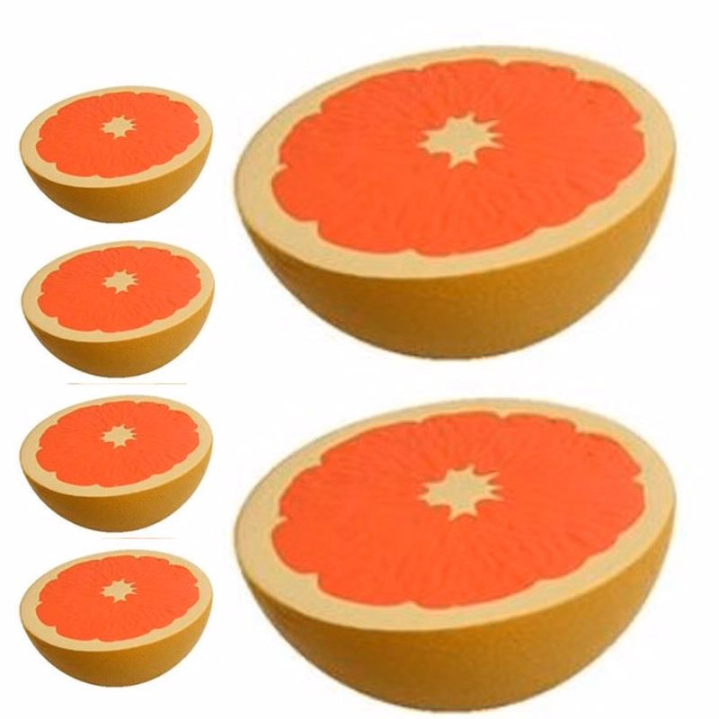 Grapefruit Half Shaped Stress Reliever